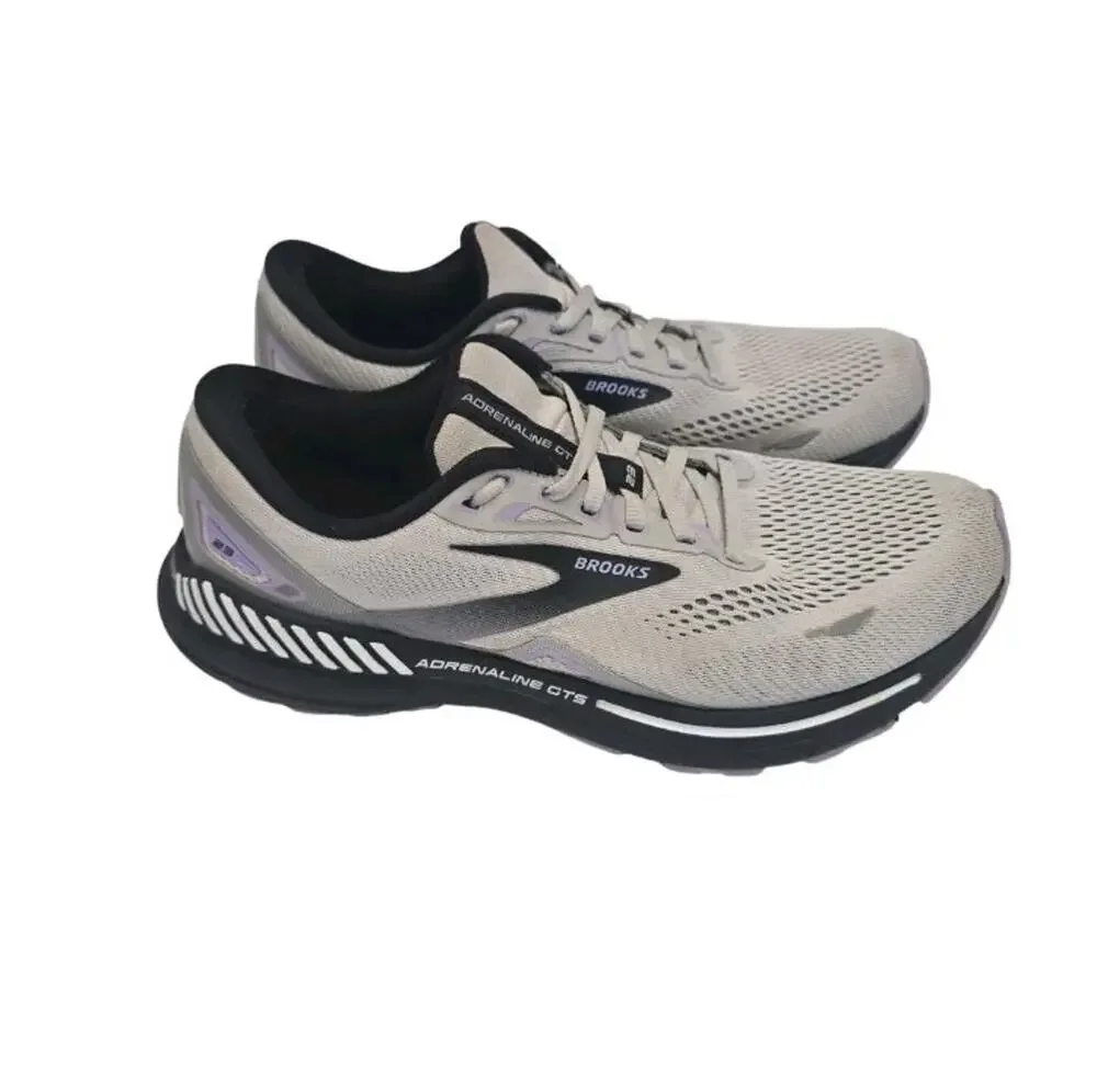Brooks Adrenaline GTS 23 Womens Running Shoes Size 11 Gray Purple Athletic